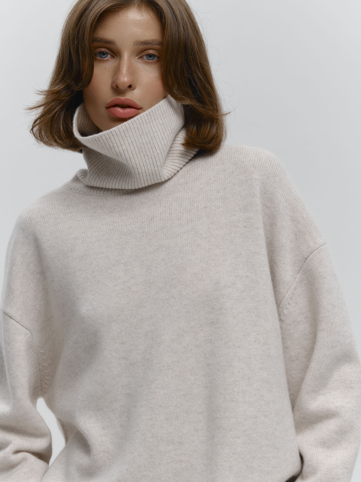Свитер 100% WOOL (молочный)
